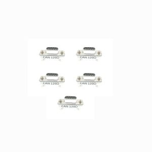 CANDB9120Ohm,5PCS DB9 Female to Male Connector With 120Ω Terminal Resistanc